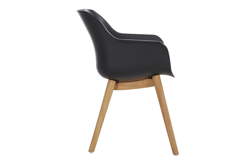 Hartman Tuinstoel Sophie - Zwart/Naturel - Set Van 2 - vtwonen shop