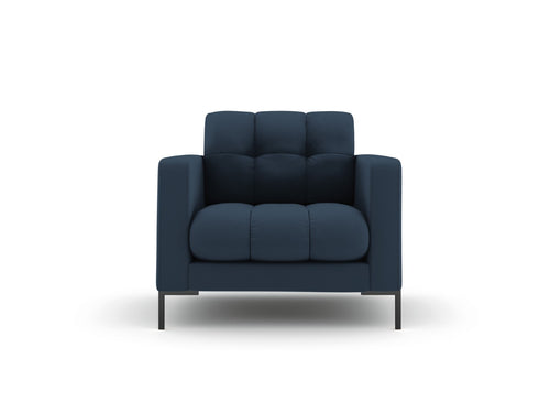 Cosmopolitan Design Fauteuil Bali structurele stof, blauw - 96x87x75cm