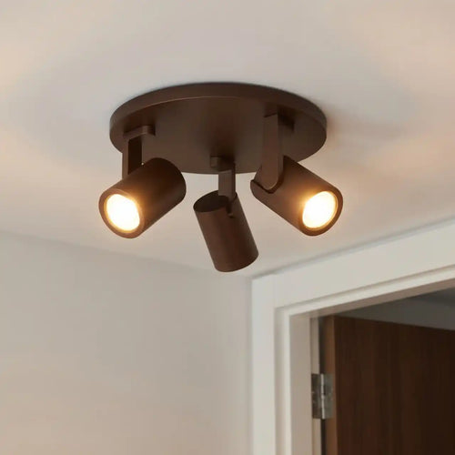 Highlight spot HALO - 3 lichts - 25  x 15   cm - bruin