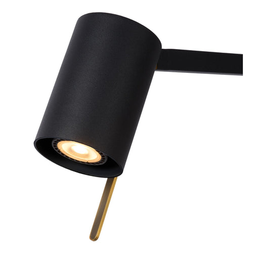 Lucide leeslamp LESLEY - 1xGU10 - Zwart - vtwonen shop