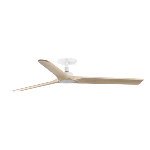 Faro Heywood  Heywood inbouw plafondventilator 132 cm, mat wit, grenenhouten bladen