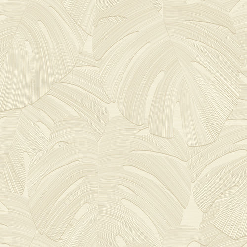Origin Wallcoverings behang tropische bladeren lichtbeige - 53 cm x 10.05 m - 348023 - vtwonen shop