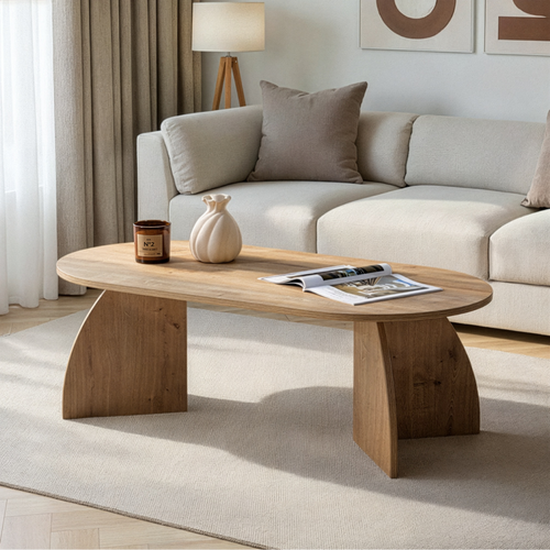 Calicosy - SELENE Salontafel - Licht hout - 120x60x40 cm