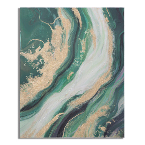 Abstracte multicolore schilderij op canvas 80x2,8x100 cm
