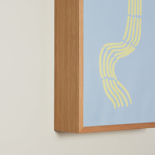 Hübsch lijst Hello - mdf/eikenfineer/plexiglas - 32x10xh44cm - vtwonen shop