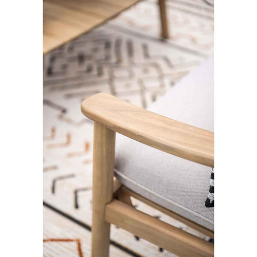 Eclipse loungeset - 4-dlg.-acaciahout met white wash - sand