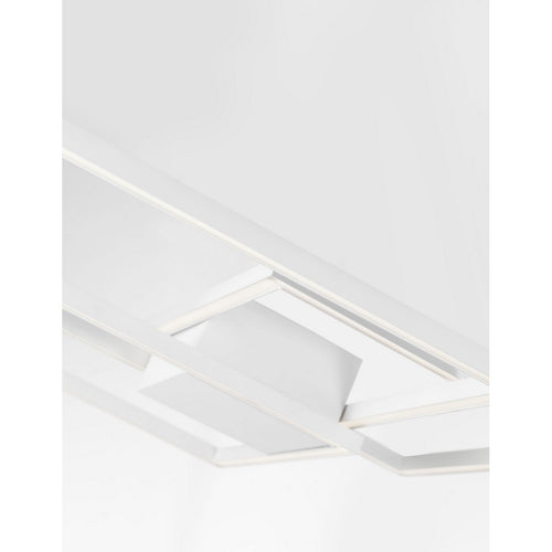 Merano Atlanta Geïntegreerde LED Semi Flush Light Wit Aluminium LED 42W 2650Lm 3000K