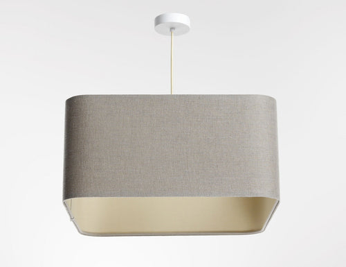 bpskoncept hanglamp Kwadro - beige linnen