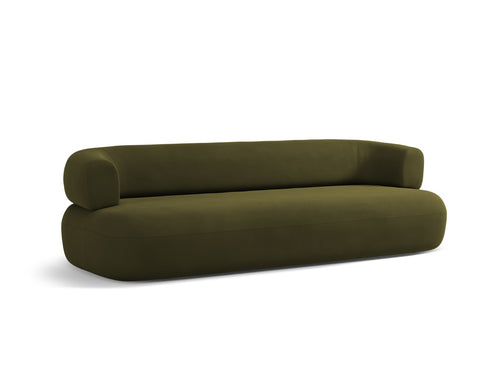 Micadoni Bank Jenny 4-zits, flueel groente - 90x226x73cm