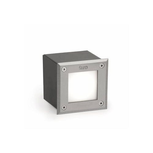 Faro-18 71499N - LED vierkante inbouw grondspot voor buiten mat nikkel IP67