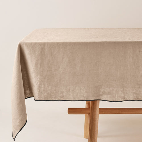 Madura tafelkleed Carlina - zand/zwart - 170x170cm