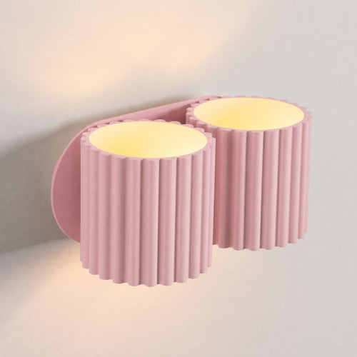 Sollux Lighting Wandlamp AURA 2 roze G9 - 21x12x10cm