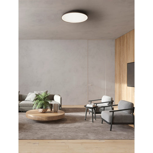 Nova Luce LINUS Inbouw plafondlamp Sandy Black Triac dimbare LED 50W 3741lm 3000K