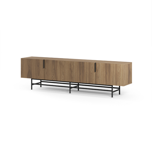 Calicosy - TV-meubel RIMA - donker hout 200x35x55 cm