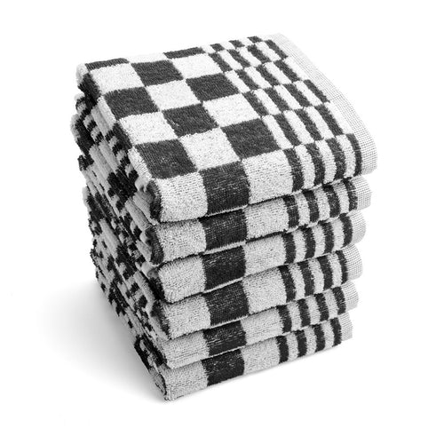 Byrklund - Keukendoek Clean & Fresh - 6x 50x50 cm - Zwart