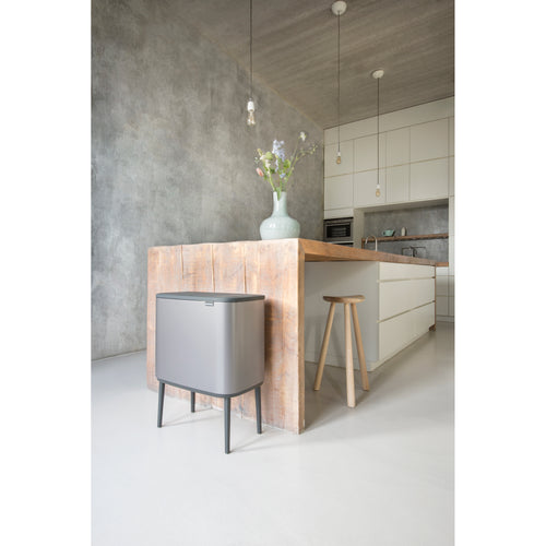 Brabantia Prullenbak Bo Touch Bin - 3x11L - platinum - vtwonen shop