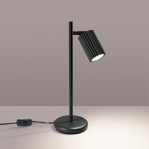 Sollux Lighting Tafellamp KARBON zwart - 14,5x19,5x43cm
