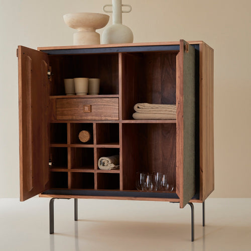 Tikamoon Dressoir bar van acacia 90 cm - Naturel