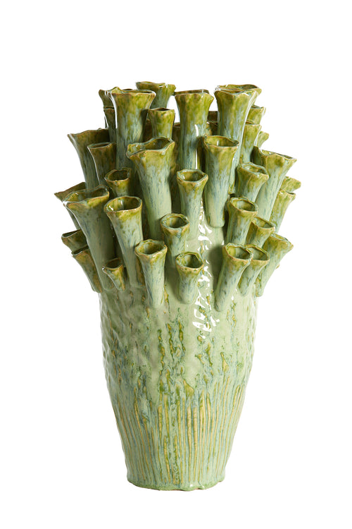 Light & Living vaas KYRAL - Ø28.5x46.5cm - groen - vtwonen shop