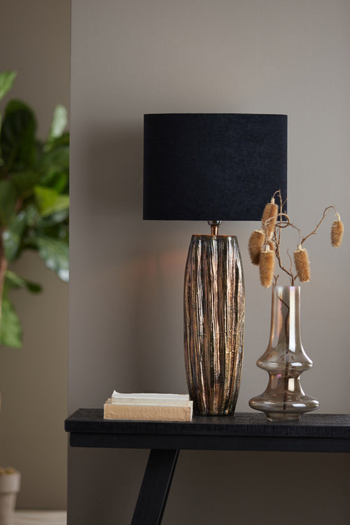 Light & Living lampenkap VELOURS - 38x17.5x28cm - zwart - vtwonen shop