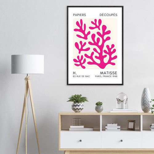 Artfulprints Poster Matisse – Coral shadows pink   - 70x100 cm - Roze