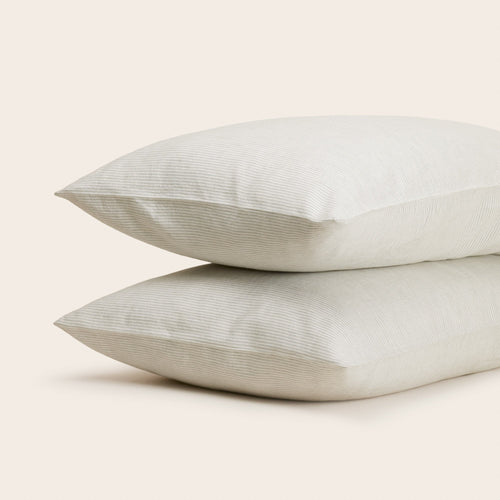 Madura Set van 2 kussenslopen Finea ivoor en verdigris 50x75 cm