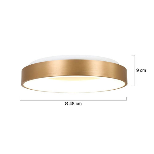 Steinhauer plafondlamp Ringlede - 1 lichts - 48x 9 cm - goud - vtwonen shop