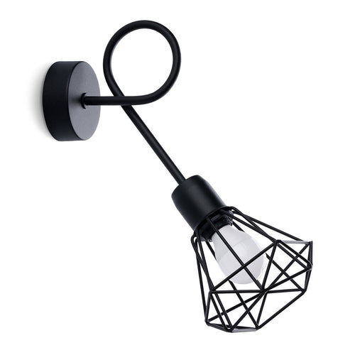 Sollux Lighting Wandlamp ARTEMIS 1S zwart - 15x28x30cm