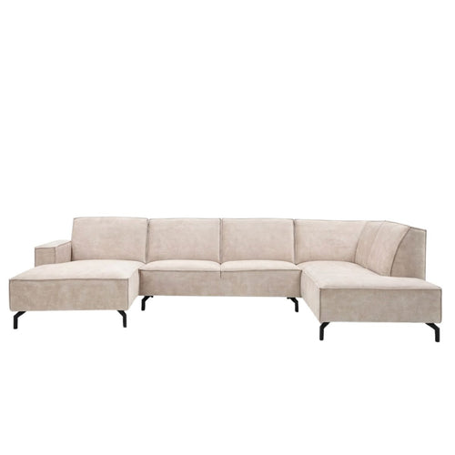 Mysofa Loungebank Floris - Beige Stof - 345x210x82cm