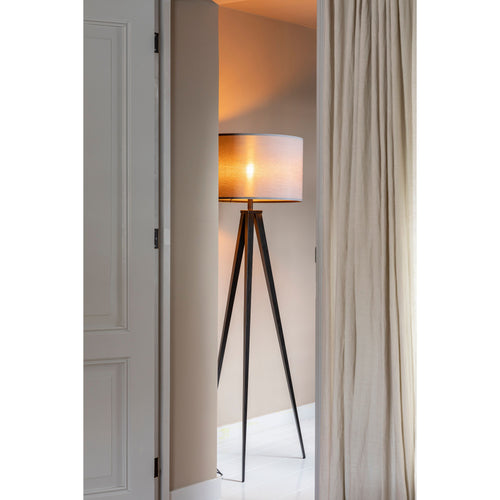 Zuiver Tripod Vloerlamp Met Driepoot Zwart/Grijs