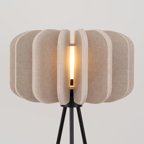 Sollux Lighting Staande lamp MULA 45 beige - 45x45x134cm