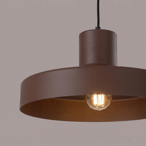 Sollux Lighting Hanglamp BILO bruin - 35x35x120cm