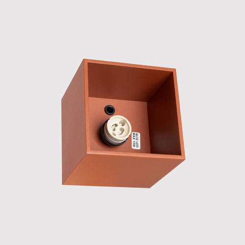 Sollux Lighting Plafondlamp QUAD 1 rode oker - 10x10x10cm