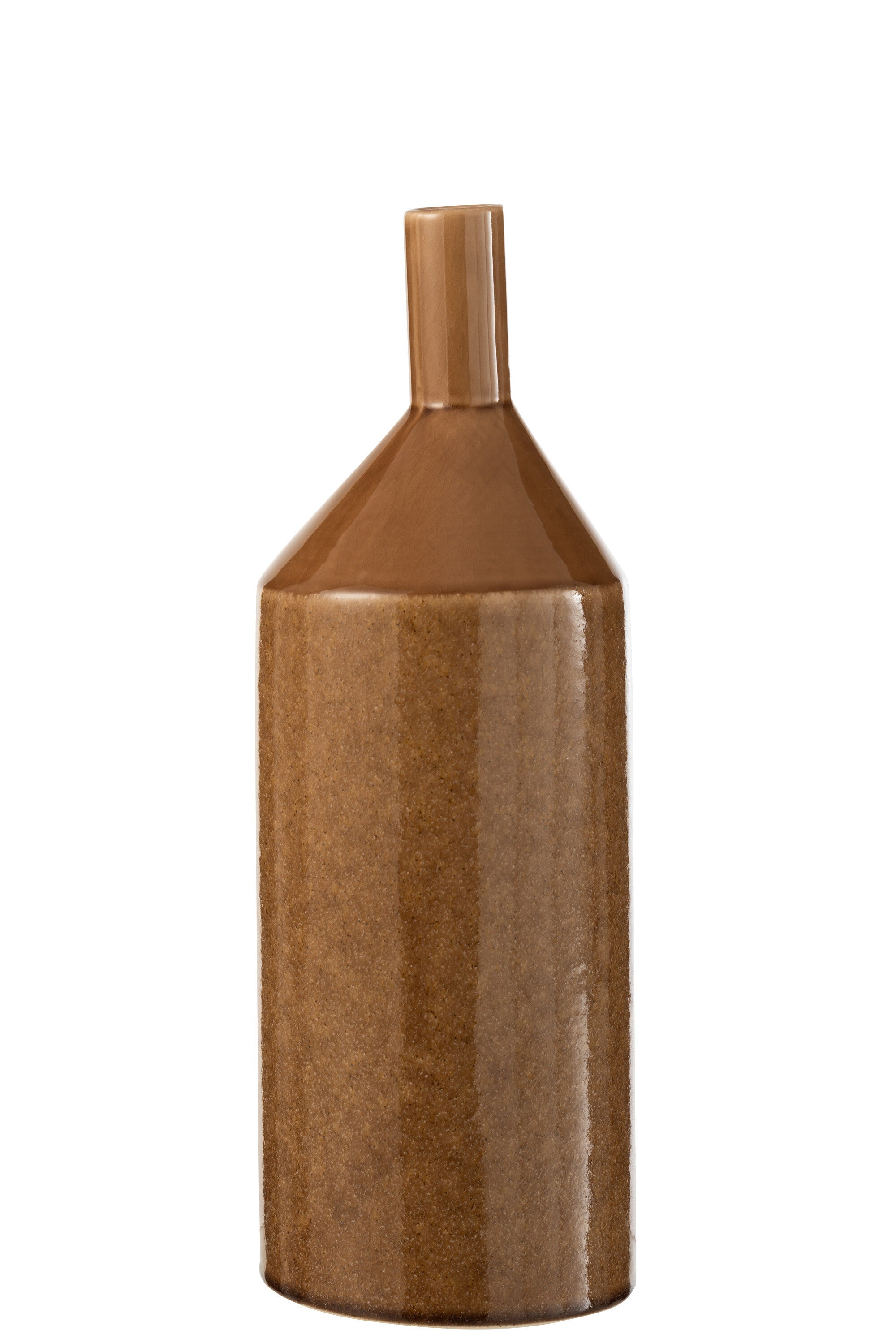 J-Line vaas Handvat - keramiek - beige/bruin - medium - 68 cm hoog – vtwonen