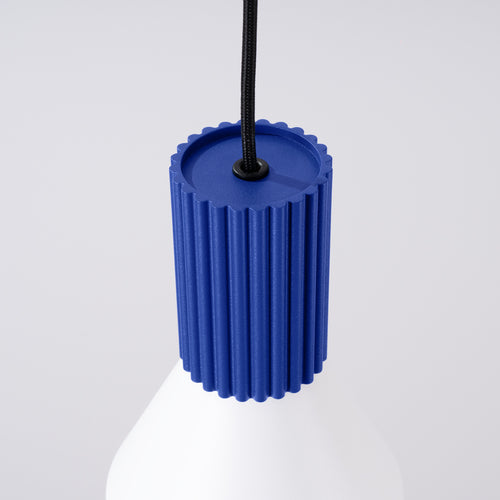 Sollux Lighting Hanglamp ESTRIA 1 wit/ultramarijn - 14x14x120cm