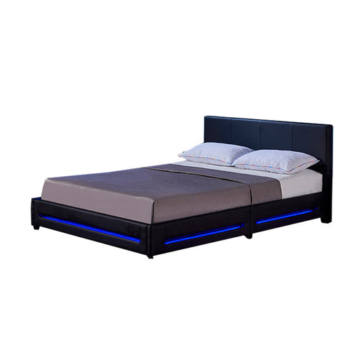 Home Deluxe LED bed ASTEROID zwart 160 x 200 cm - vtwonen shop