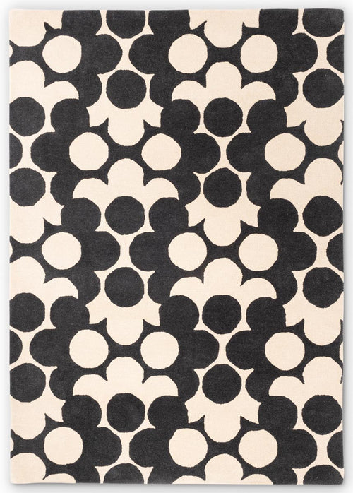 Vloerkleed Orla Kiely Puzzle Flower Slate 060905 120x180 cm - vtwonen shop