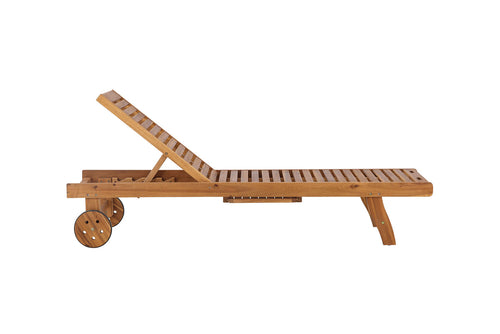 Rebellenclub Ligstoel Solario - Naturel Hout - vtwonen shop