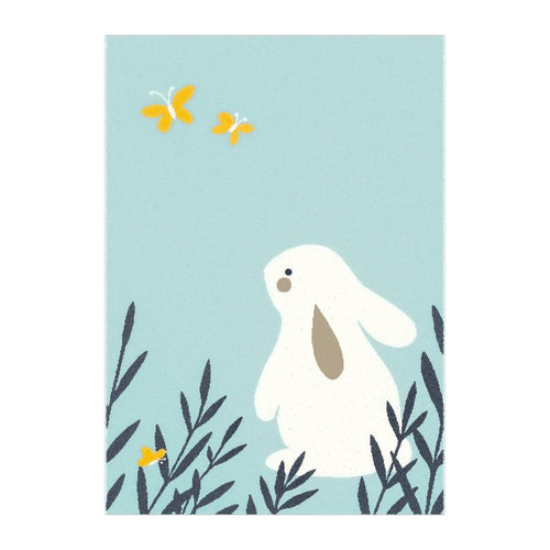 AFK Living vloerkleed Konijn - voor kinderen - blauw - 120 x 170 cm - vtwonen shop