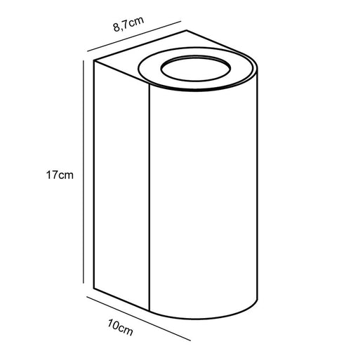 Nordlux Canto Wandlamp Buiten | GU10 | IP44 | Verzinkt | Rond | Seaside - vtwonen shop