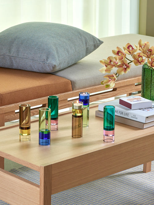 Hübsch theelichthouder Astro - kristal - ø5xh15cm - vtwonen shop