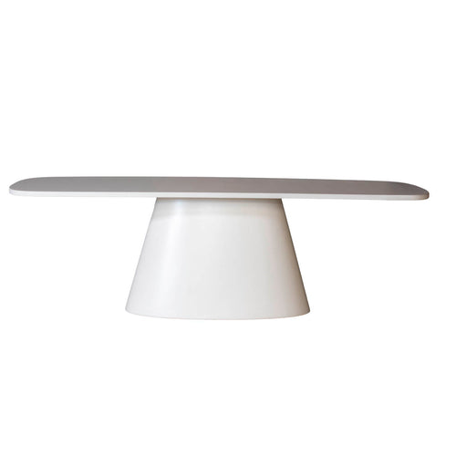 DÉJA Living Eettafel Falun - Deens Ovaal Beige Eco Composiet - 200cm - vtwonen shop