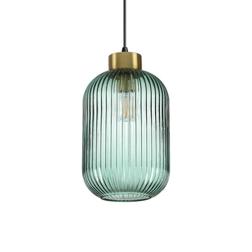 Ideal Lux MINT-3 - Indoor glazen koepel plafond hanglamp 1 lichtgroen, E27