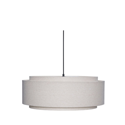 Hübsch hanglamp Sable - katoen/ijzer/pvc - ø60xh23cm