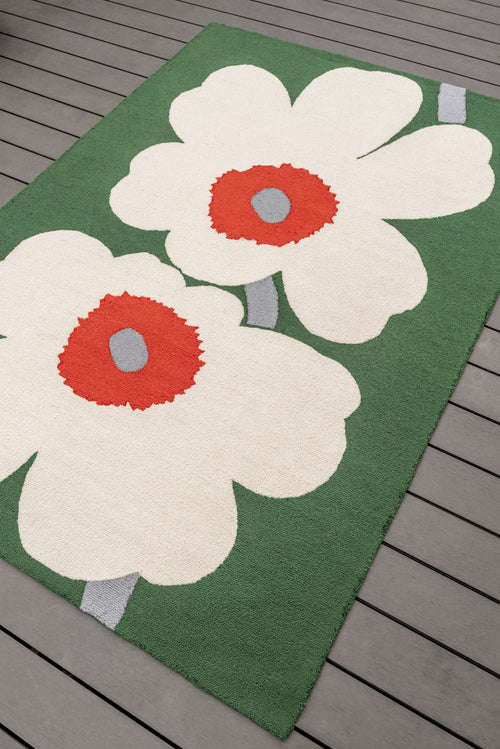 Vloerkleed Marimekko Unikko 60th Anniver Gr outdoor 433007 160x230 cm - vtwonen shop