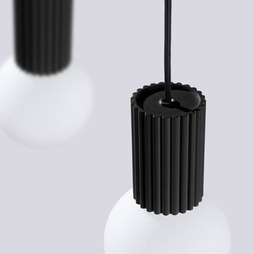Sollux Lighting Hanglamp HALO 2L zwart - 33,5x6x120cm