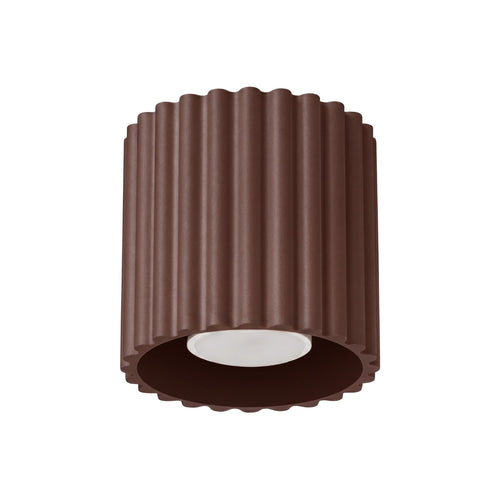 Sollux Lighting Plafondlamp AURA 1 bruin GU10 - 10x10x10cm
