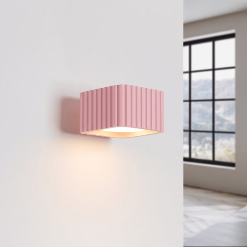 Sollux Lighting Wandlamp RIFF roze Gx53 - 10x12x6cm