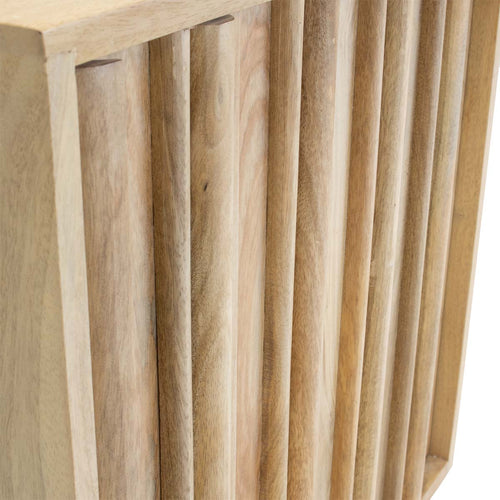 Giga Meubel Nachtkastje Nika - Mangohout - Naturel - 50x40x55cm - vtwonen shop