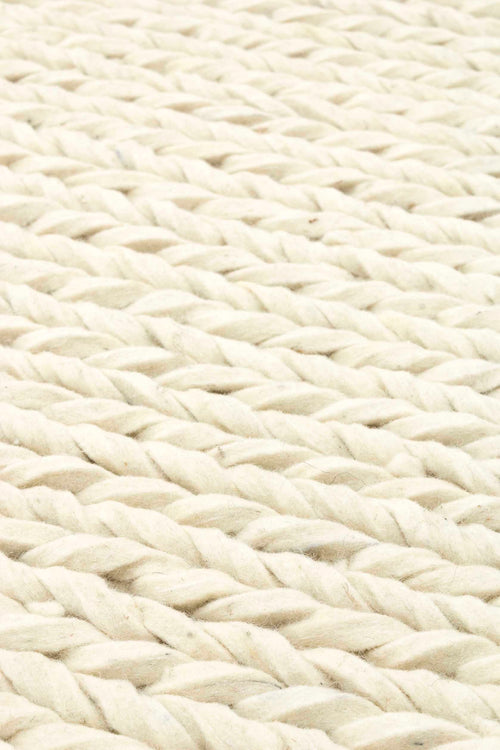 Rebellenclub Vloerkleed Kabel Licht - beige - 160 x 230 cm
